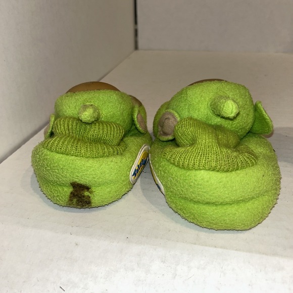 Vintage‎ Teletubbies DIPSY Green Toddler Slippers Costume 1999 Age 2-4 Medium C4 - Picture 3 of 4